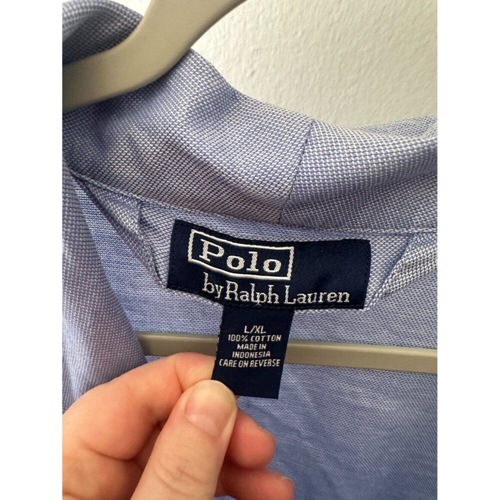 Polo Ralph Lauren Blue Oversized Robe Lightweight Coat Open Front L/XL Unisex - Picture 4 of 7
